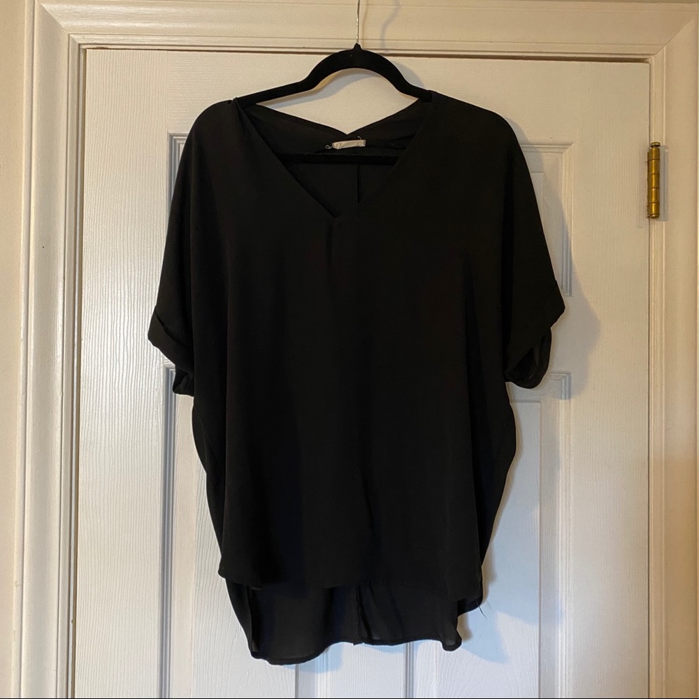 Black V Neck Shirt